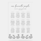 Plage simple en plan floral givrée (Recto)