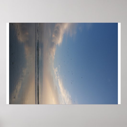 plage soir d'été Bretagne Poster (Voorkant)