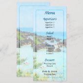 Plage St Georges Bermudes Menu Mariage (Devant / Derrière)