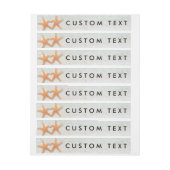 Plage Starfish Coeurs enveloppent les Étiquettes I (Feuille)