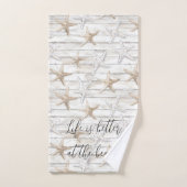 Plage Starfish mieux personnalisée sur la plage (Serviette à main)