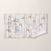 Plage Starfish mieux personnalisée sur la plage (Serviette à main)