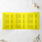 Plage Starfish, Salon de beauté Tri-Fold Flyer (Intérieur)