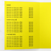 Plage Starfish, Salon de beauté Tri-Fold Flyer (Intérieur en premier)