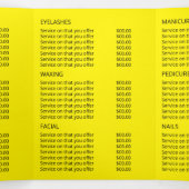 Plage Starfish, Salon de beauté Tri-Fold Flyer (Intérieur au milieu)