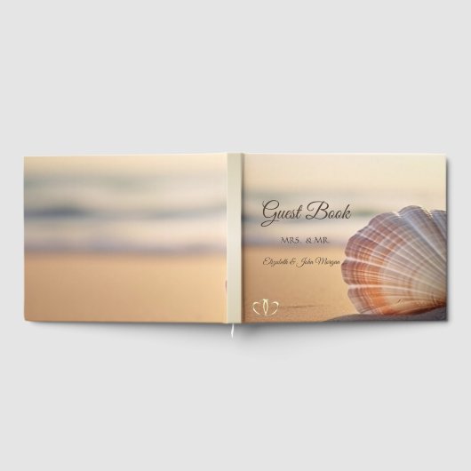 Plage Sunset Seashell Livre d'invité (Complet)