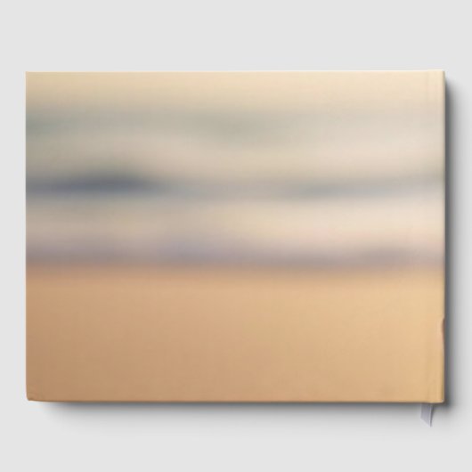 Plage Sunset Seashell Livre d'invité (Verso)