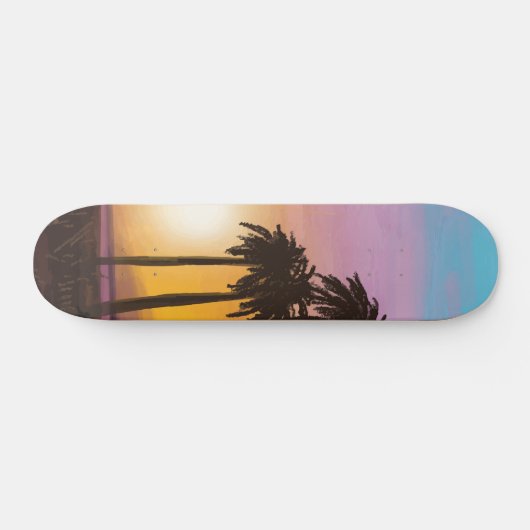 Plage Sunset Skateboard (Horz)
