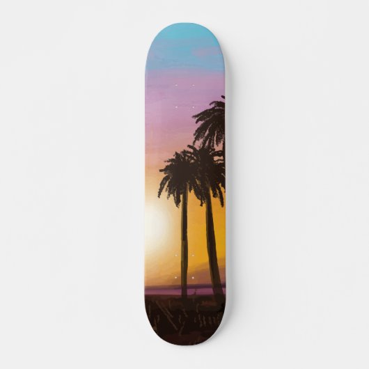 Plage Sunset Skateboard (Devant)