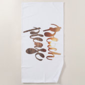 PLAGE SVP, serviette de plage de citation de (Devant)