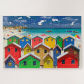 Plage Thème Beach Hut Jigsaw Puzzle (Horizontal)