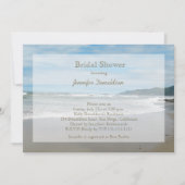 Plage Thème de la douche nuptiale Invitations (Devant)