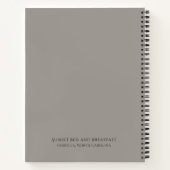 Plage Thème Mariage Livre d'invité (Style 2) (Dos)