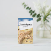 Plage Thème Voyage Agence Carte de visite (Debout devant)