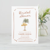 Plage Tropical Summer Bridal Show Invitation (Debout devant)