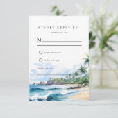 Plage Tropical Summer Wedding RSVP (Debout devant)