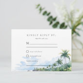 Plage Tropical Summer Wedding RSVP (Debout devant)