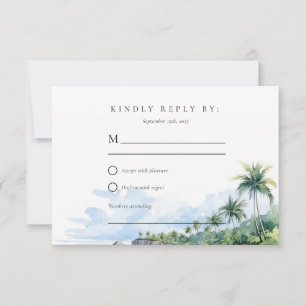 Plage Tropical Summer Wedding RSVP