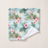 Plage tropicale #4 (Gant de toilette)