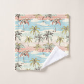 Plage tropicale #9 (Gant de toilette)