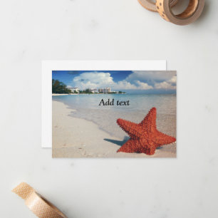 Plage tropicale avec modèle étoilé