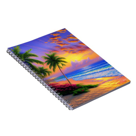 Plage tropicale, Carnet Ocean Sunset (Côté Droit)