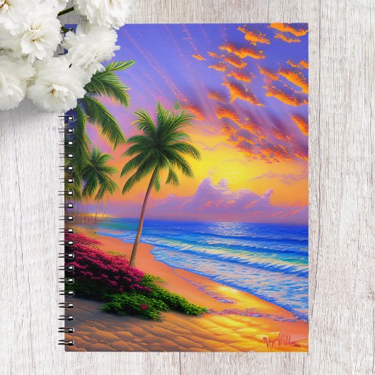 Plage tropicale, Carnet Ocean Sunset