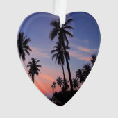 Plage tropicale coucher de soleil Photo personnali (devant)