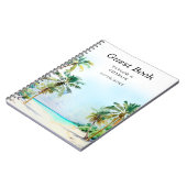 Plage tropicale Destination Mariage Livre d'invité (Côté gauche)