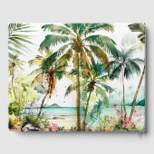 Plage tropicale Destination Mariage Livre d'invité (Verso)