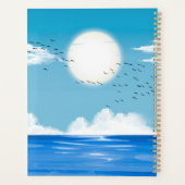 Plage tropicale ensoleillée ciel bleu customisée (Dos)