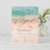 plage tropicale été nous sommes partis invitation (Debout devant)