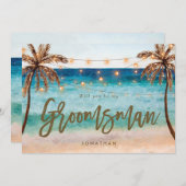 plage tropicale être ma carte de proposition de gr (Devant / Derrière)