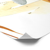 plage tropicale florales quatre-vingts affiche de (Coin)