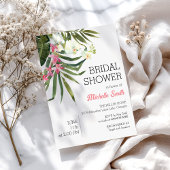 Plage tropicale Invitation nuptiale d'été