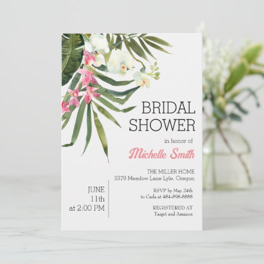 Plage tropicale Invitation nuptiale d'été (Debout devant)