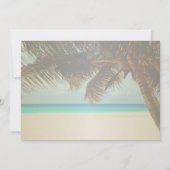 Plage tropicale, Invitation Palm (Dos)