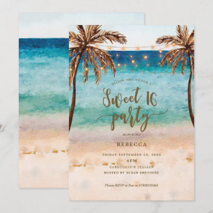 plage tropicale moderne douce 16 invitation