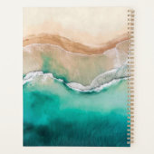 Plage tropicale Océan Aquarelle Nom Maison de plag (Dos)