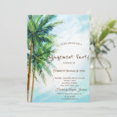 Plage tropicale, Palms Invitation Fiançailles (Debout devant)