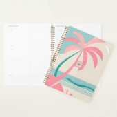 Plage tropicale paso pastel rose et turquoise (Devant avec enveloppe)