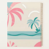Plage tropicale paso pastel rose et turquoise (Dos)