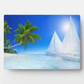 Plage tropicale Plaque Art Décor (Devant)