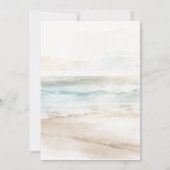 plage tropicale protéa nuptiale invitation (Dos)