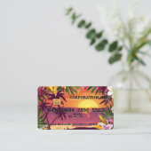 Plage tropicale | Style de carte de débit (Debout devant)