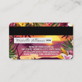 Plage tropicale | Style de carte de débit (Dos)