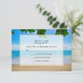 Plage tropicale vacances île Mariage RSVP (Debout devant)