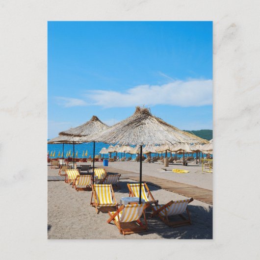 Plage vacances Carte postale (Devant)