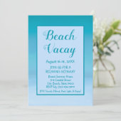 Plage Vacay Getaway Vacation Invitation (Debout devant)