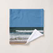 Plage Vagues Sable Bord de mer Tropical Ocean Seas (Gant de toilette)